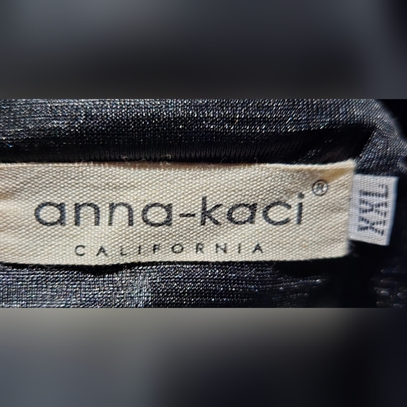 Anna-Kaci Glittering Black and Silver Bomber Jacket Size XXL - Picture 4 of 4